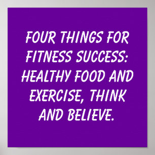 Fitness-Zitate Poster