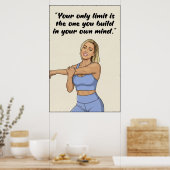Fitness-Zitate Poster (Küche)