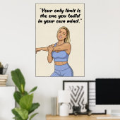 Fitness-Zitate Poster (Heimbüro)