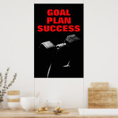 Fitness zum Erfolg der Bodybuilding Poster (Küche)