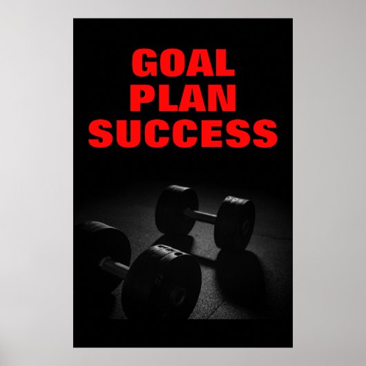 Fitness zum Erfolg der Bodybuilding Poster (Vorne)