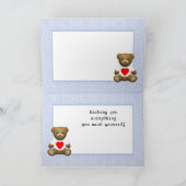 Fitnessbären Feiertagskarte (Innenseite)