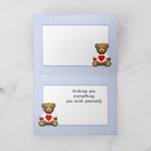 Fitnessbären Feiertagskarte (Innenseite)