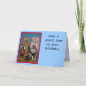 Fitnessbären Feiertagskarte (Vorderseite)