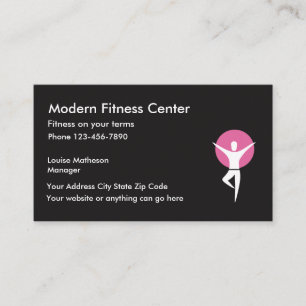 Fitnesscenter Trainigsstudio Visitenkarte