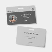 Fitnesscoach Mitarbeiteridentität mit Foto und Log Ausweis (Vorder- & Rückseite)