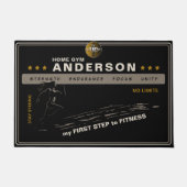 Fitnessdekoration, danymic mit einer individuellen fußmatte (Vorderseite)