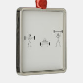 Fitnessformen Silbernes Ornament (Rechts)