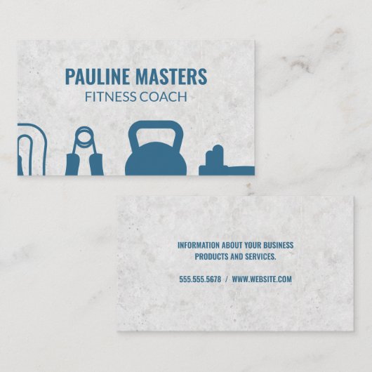 Fitnessgeräte | Schulungstools Terminkarte (Vorne/Hinten)