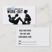 Fitnessgeschäftskarte Visitenkarte (Vorne/Hinten)