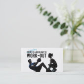 Fitnessgeschäftskarte Visitenkarte (Stehend Vorderseite)