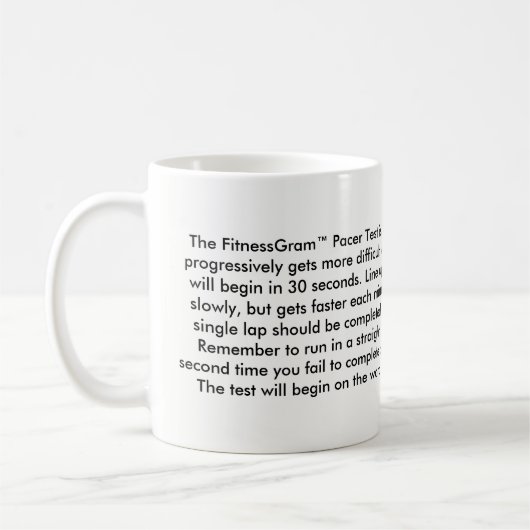 FitnessGram Tasse (Links)