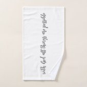 Fitnesshandtuch Mit Gott alles möglich Handtuch (Handtuch)