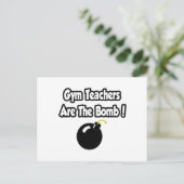 Fitnesslehrer sind die Bombe! Postkarte (Stehend Vorderseite)