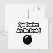 Fitnesslehrer sind die Bombe! Postkarte (Vorne/Hinten)