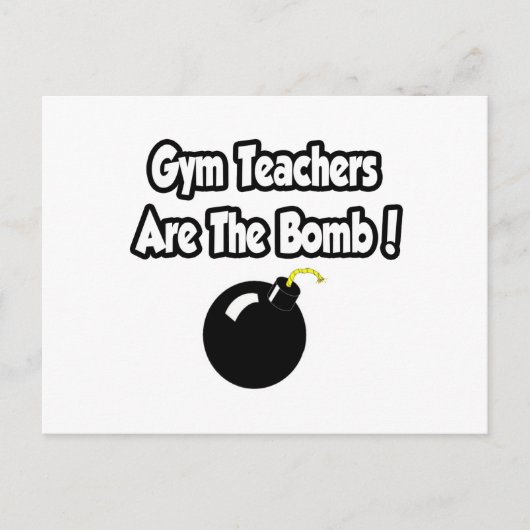 Fitnesslehrer sind die Bombe! Postkarte (Vorderseite)
