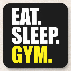 Fitnessmotivation - Essen, Schlafen, Fitness Untersetzer