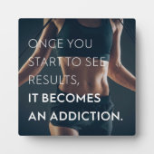 Fitnessmotivation für Frauen - Ergebnisse - Traini Fotoplatte (Vorderseite)