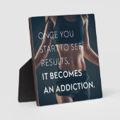 Fitnessmotivation für Frauen - Ergebnisse - Traini Fotoplatte (Vorderseite)