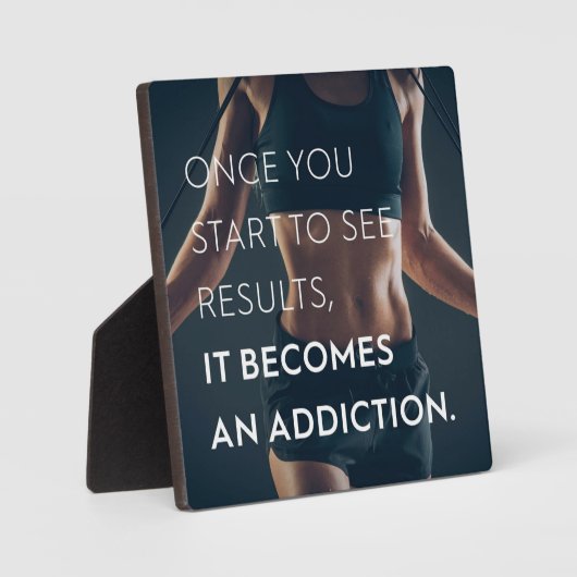 Fitnessmotivation für Frauen - Ergebnisse - Traini Fotoplatte (Vorderseite)