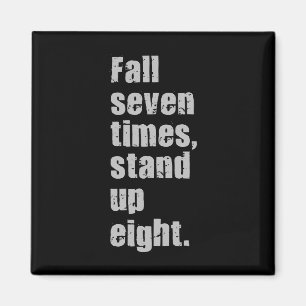Fitnessmotivation - Sieben mal Herbst, acht aufste Magnet