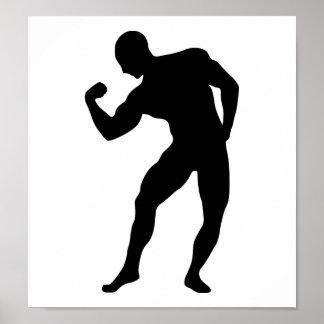 Fitnessraum Bodybuilding Poster