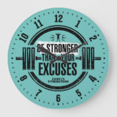 Fitnessraum Fitness Personalisierte Uhr (Vorderseite)