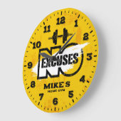 Fitnessraum Fitness Personalisierte Uhr (Winkel)