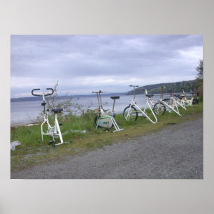 Fitnessraum im Freien Poster