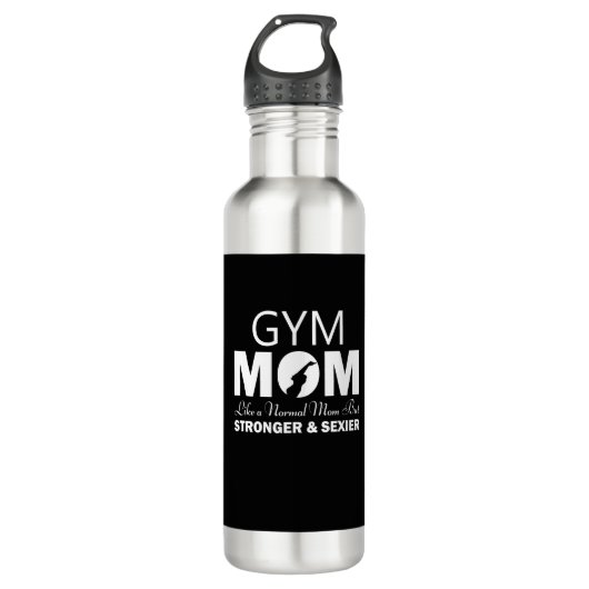 Fitnessraum Mama Wasserflasche Edelstahlflasche (Vorderseite)