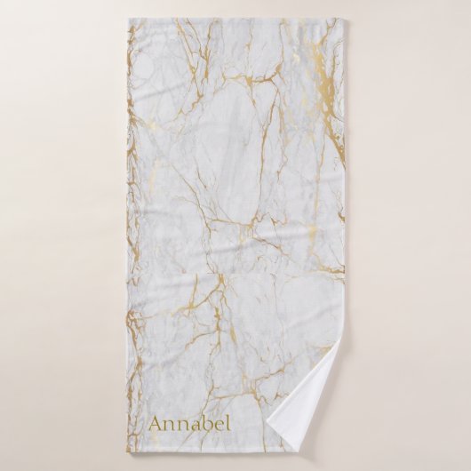 Fitnessraum mit personalisiertem, hellgrauem und g badehandtuch (Badehandtuch)