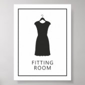 Fitnessraum oder Kleidersaal Unterschrift für den  Poster (Vorne)