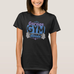 Fitnessstudio-Athlet Zu Hause Trainierend T-Shirt