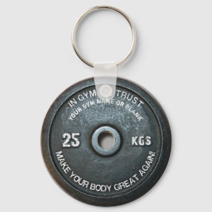 Fitnessstudio Besitzer Fitness Workout Vintage Gew Schlüsselanhänger