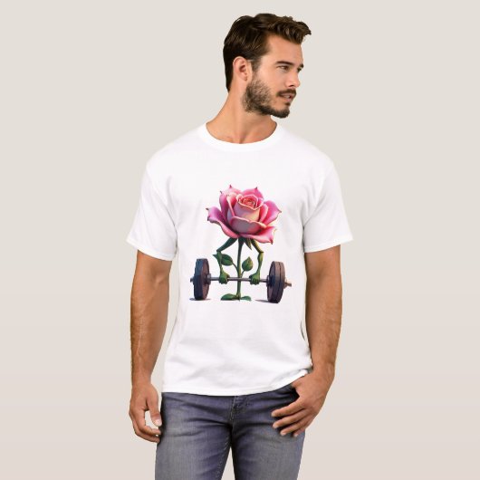 Fitnessstudio Blume T - Shirt Design (Vorne ganz)