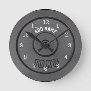 Fitnessstudio Bodybuilder Wanduhr