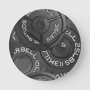 Fitnessstudio Bodybuilder Wanduhr