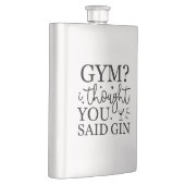 Fitnessstudio? Dachte, du hättest Gin gesagt Flachmann (Rechts)