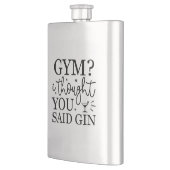 Fitnessstudio? Dachte, du hättest Gin gesagt Flachmann (Links)