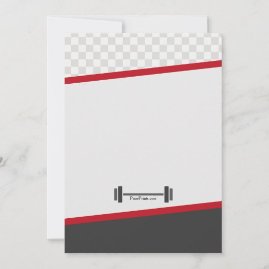 Fitnessstudio-Einladung Einladung (Rückseite)