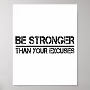 Fitnessstudio Fitness Motivierend Sei Stärker Als  Poster