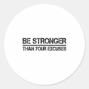 Fitnessstudio Fitness Motivierend Sei Stärker Als Runder Aufkleber
