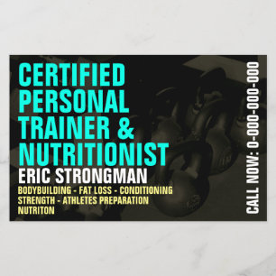 Fitnessstudio im modernen Stil Flyer