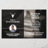 Fitnessstudio inspiriert Fitness Trainer Flyer (Vorne)