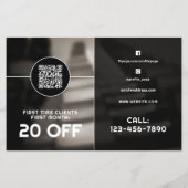 Fitnessstudio inspiriert Fitness Trainer Flyer (Hinten)