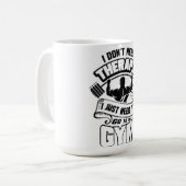 Fitnessstudio Kaffeetasse (Vorderseite Links)