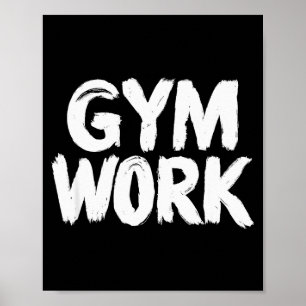 Fitnessstudio Körperaufbau Fitness Workout  Poster
