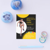 Fitnessstudio mit schwarzem und gelbem Foto - Trai Flyer (Einzeln)