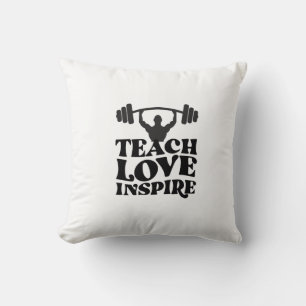 Fitnessstudio Motivationsdesign Kissen