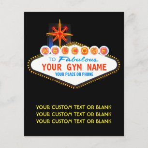 Fitnessstudio- oder Fitnessstudiobesitzer Berühmt  Flyer